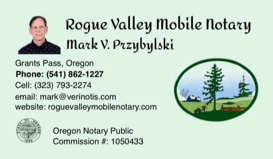 Verinotis Notary Public Services Oregon